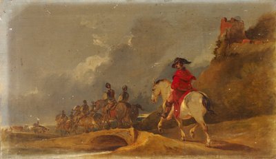 Cavalry in a Landscape by Sir Peter Francis Bourgeois